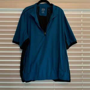 Adidas coolmax mens XL blue golf windbreaker